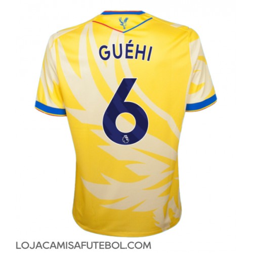 Camisa de Futebol Crystal Palace Marc Guehi #6 Equipamento Secundário 2024-25 Manga Curta